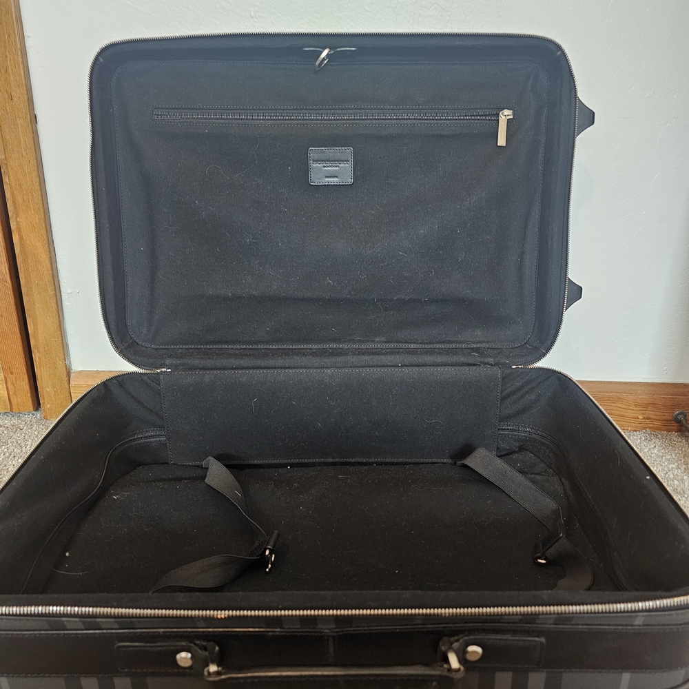 Burberry Black and Gray Checkered Travel Bag - Picture 6 of 8